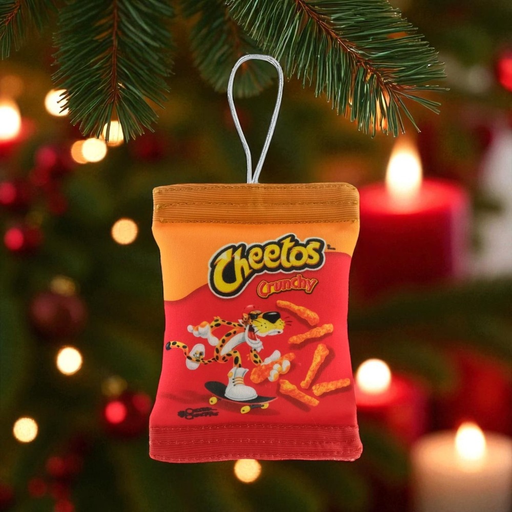 Cheetos Crunchy Polyester Plush Soft Ornament‎ New Regular Ruz Christmas